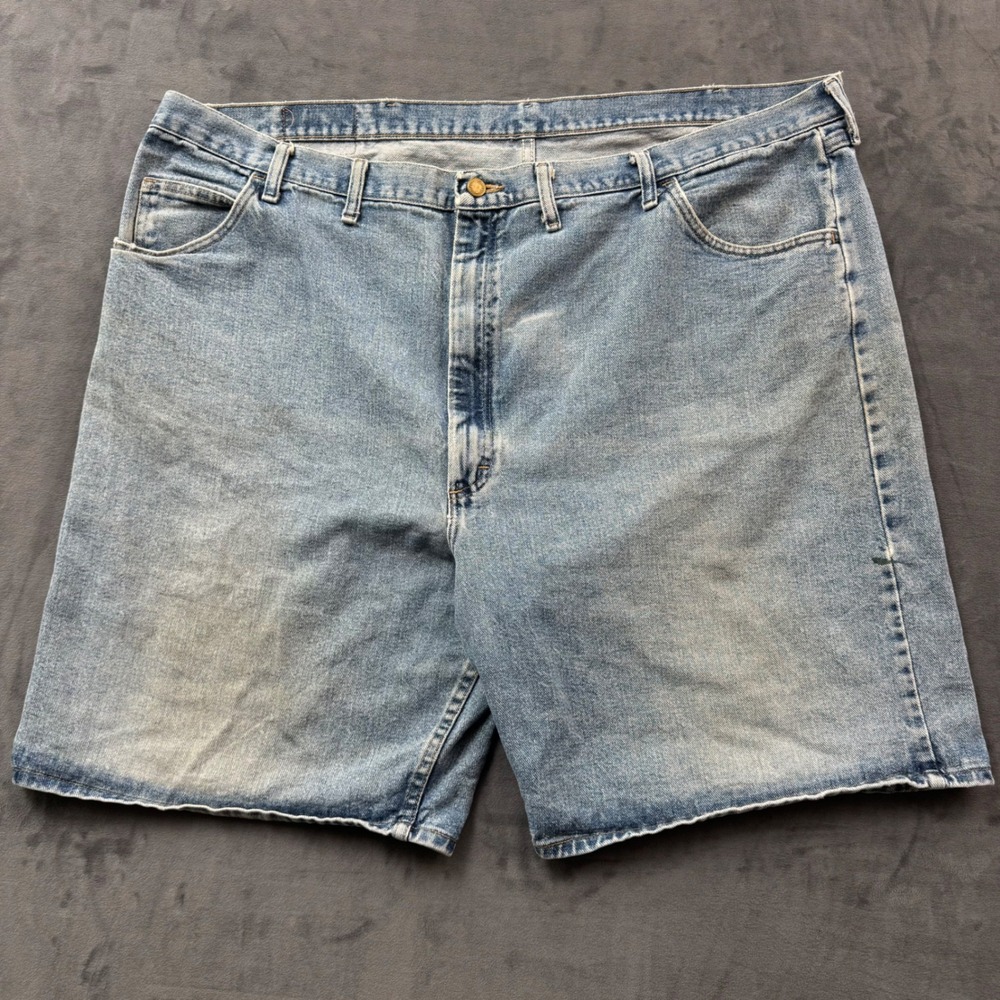 Wrangler Mens Relaxed Fit Denim Shorts Light Wash Blue 606W1DH Size 48